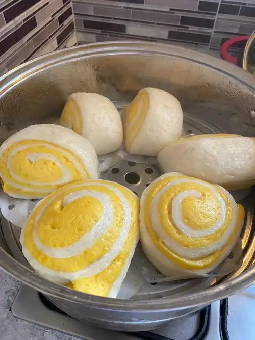 双色南瓜馒头非常松软