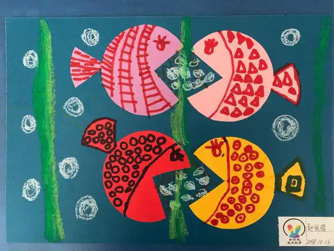 《贪吃鱼》——新世纪幼儿园创意美术绘画大班