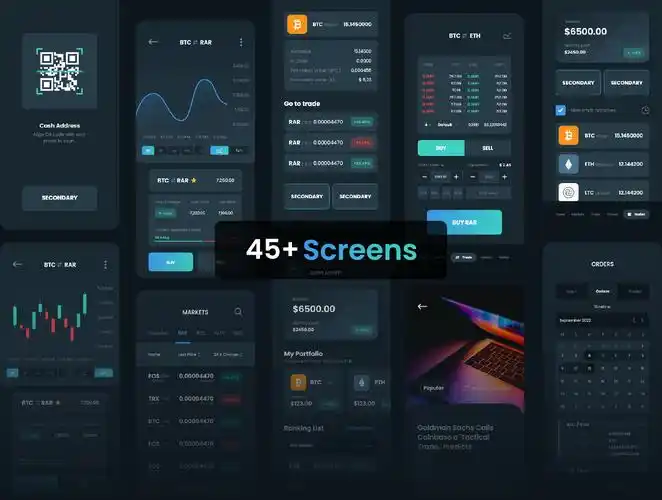 小咖下午茶加密货币app金融平台ui设计套件