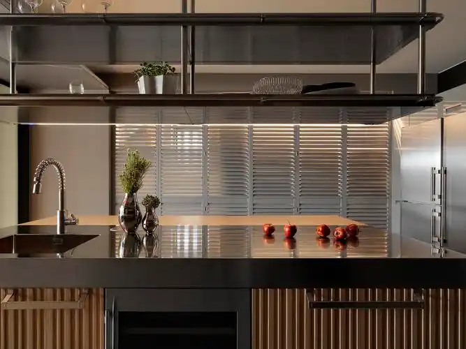 质朴1000平现代别墅厨房装饰图功能区现代简约功能区设计图片赏析