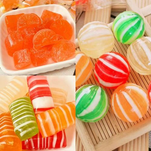 甜格格老式糖球橘子瓣桔子糖丝光糖硬糖年货怀旧糖果酸甜婚庆喜糖