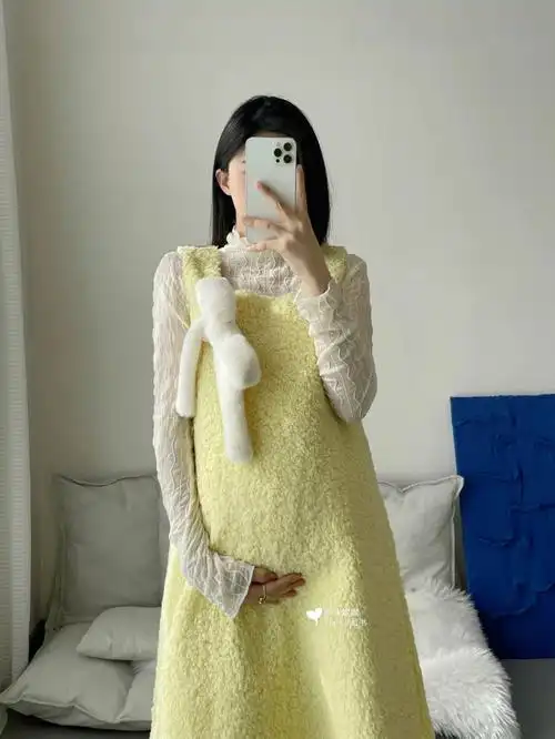 孕期穿搭秋冬孕妈理想中的孕妇装