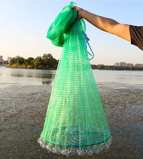 福钓翁撒鱼网撒网大飞盘式圆盘手撒手抛网渔网捕鱼易抛网甩鱼网抓打扑