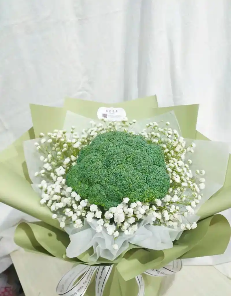 520～西兰花花束.西兰花:我爱你,许你一世安康,美丽的期待 - 抖音