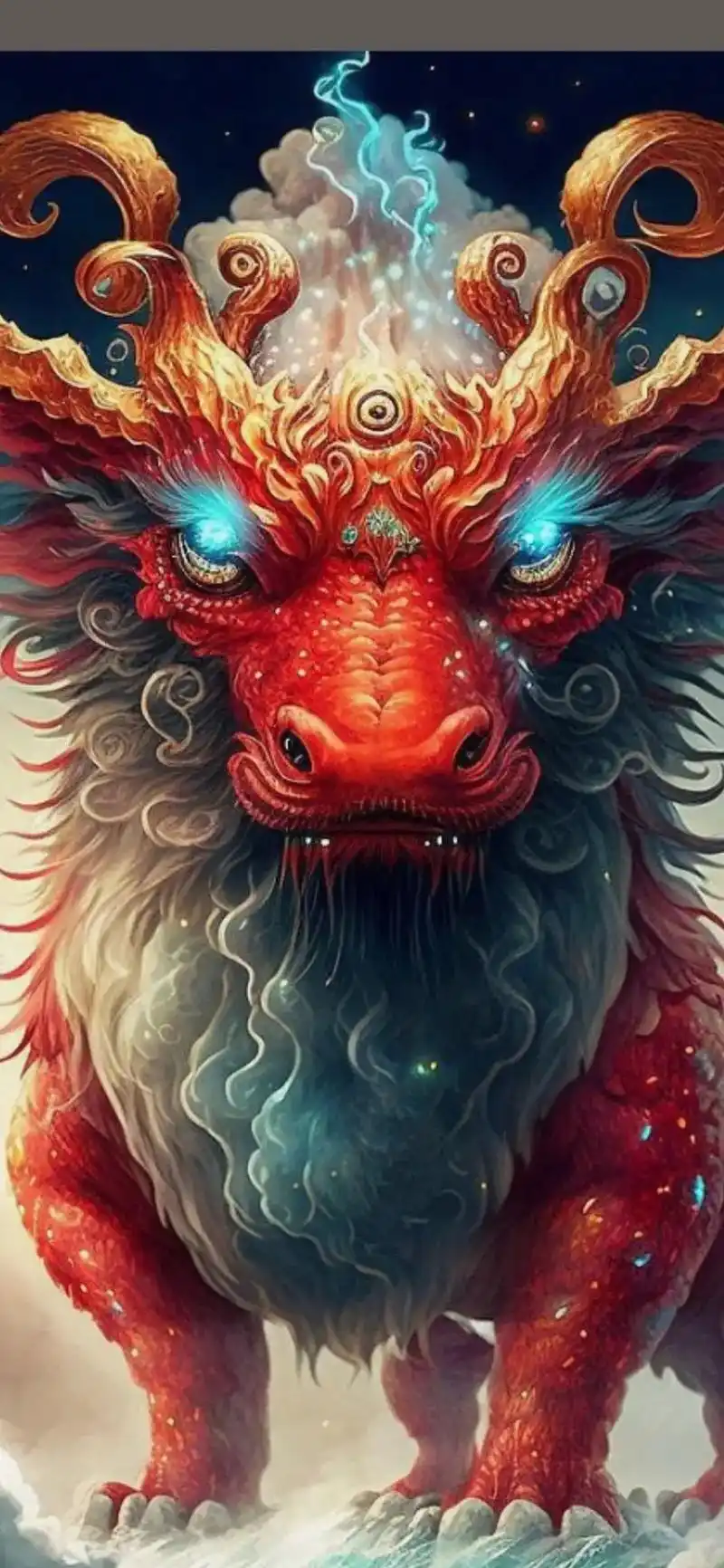 送你们一个镇宅,辟邪,招财,的麒麟壁纸. - 抖音