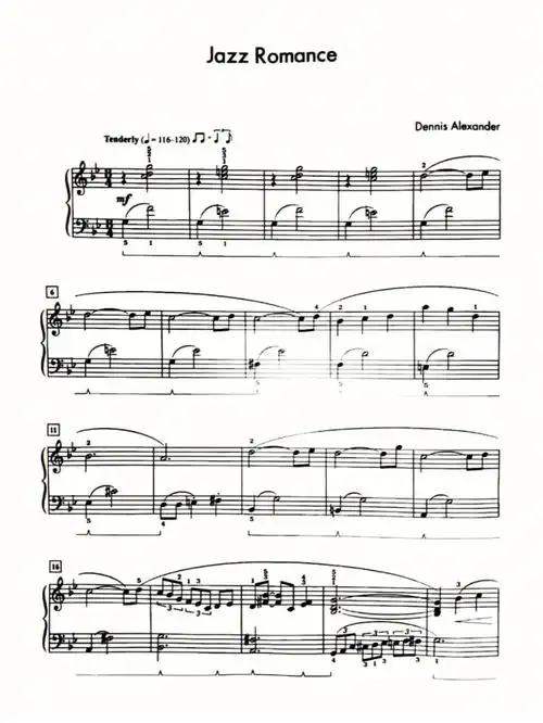 小众jazzromance钢琴谱