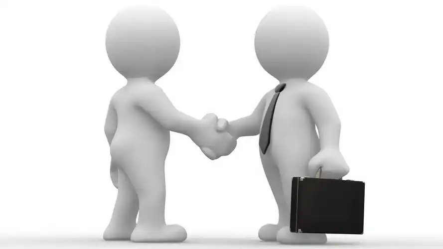 人物合作艺术设计数码给予握手单色简单背景cooperationdigitalart