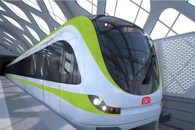 合肥轨道交通5号线第三列车通过出厂验收