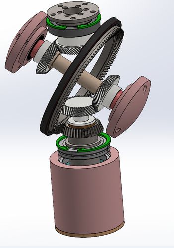 机械臂3自由度dof机器人定位机构3d模型