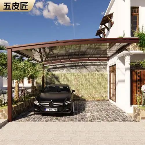 车棚家用停车室外私家车挡雨汽车车篷庭院防晒木屋凉亭