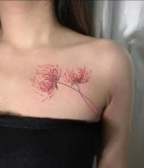 西安纹身彼岸花纹身