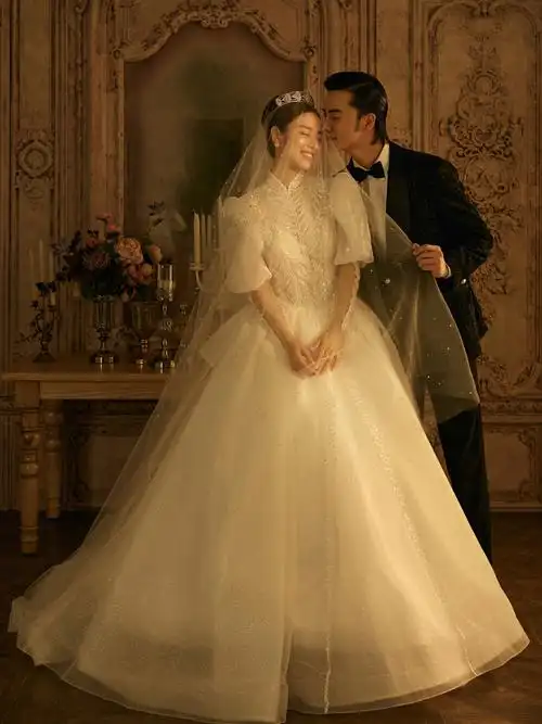 私藏的vintage复古婚纱照一秒梦回巴洛克