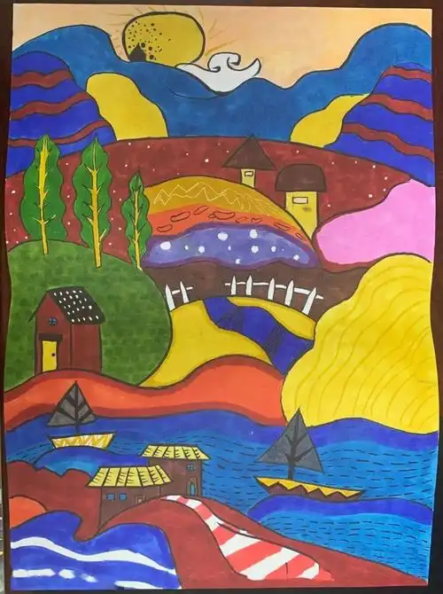 "我心目中的新农村人居环境 我眼中的家乡变化"主题绘画获奖作品展播