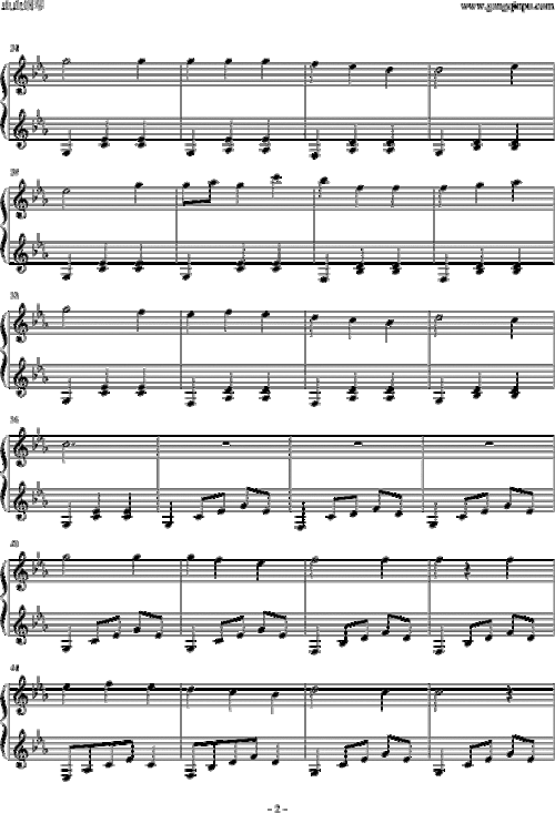 妹妹背着洋娃娃钢琴谱