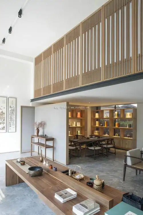 高端上海茶楼装修效果图-城起装修效果图