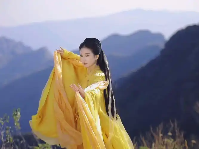 汉服摄影  #汉服美人图鉴  #倚天屠龙记  #金庸  #黄衫女子  #刘诗