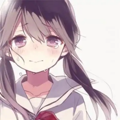 哭泣的头像二次元女生伤感女生流泪图片