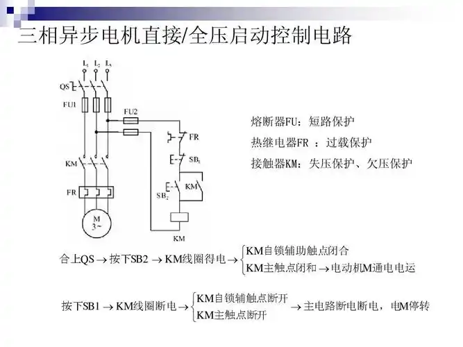 三相异步电机的直接启动ppt