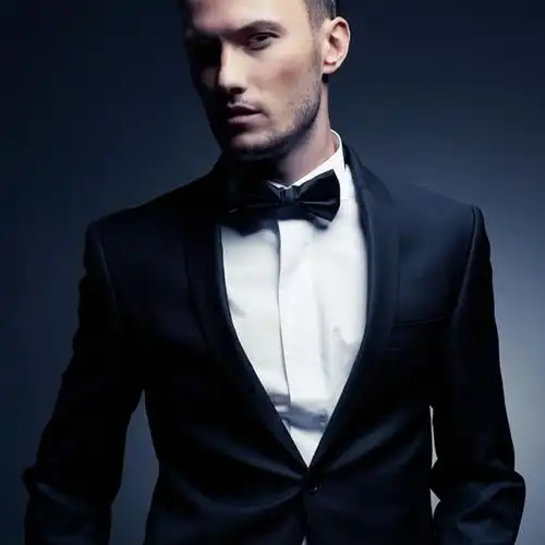 领结西装绅士范_欧美男生头像图片_扣扣居