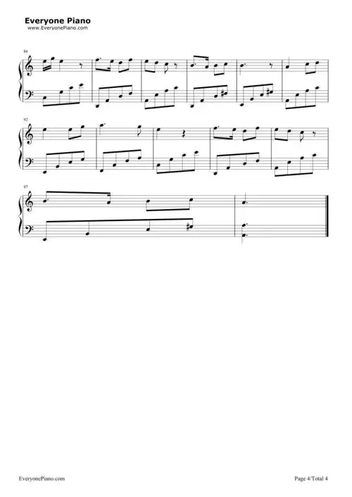 童话镇-陈一发儿五线谱预览4-钢琴谱文件(五线谱,双手简谱,数字谱