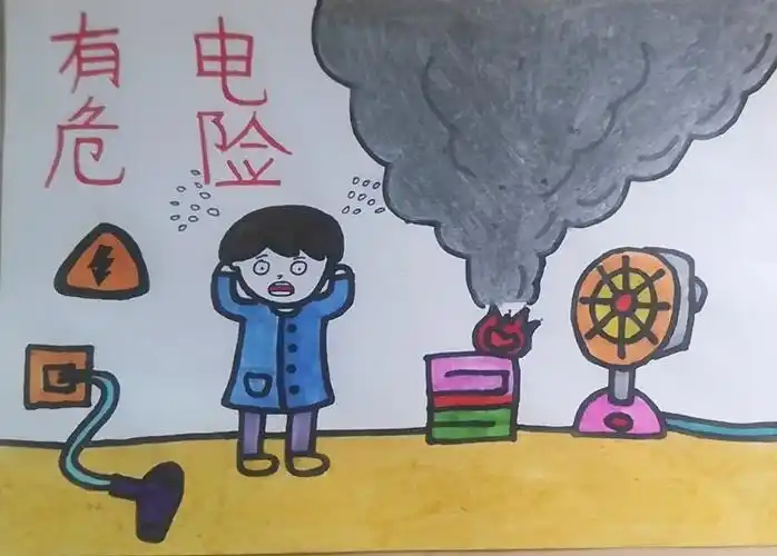 争做"安全小卫士"——定州市大兴庄小学安全教育宣传画大赛