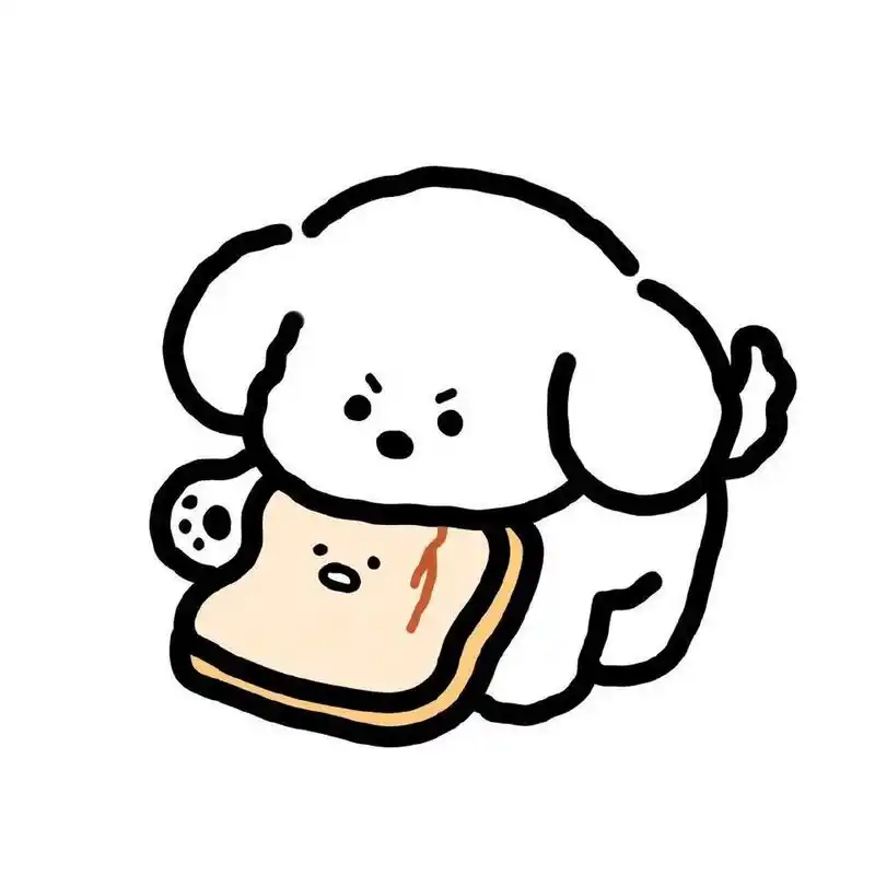 头像分享|动漫卡通 可爱简笔画小狗头像 #闺蜜头像# #头像# #头像分享