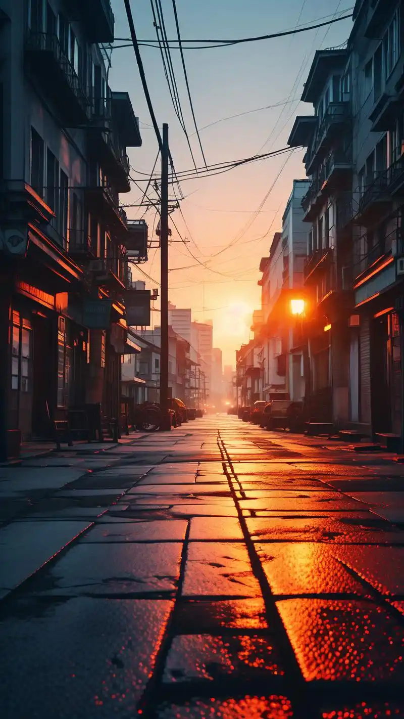 港风复古街道壁纸精选9499