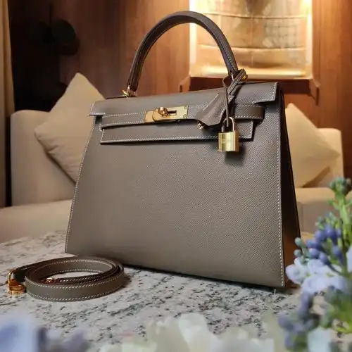 hermeskelly28epsom皮大象灰实拍全新现货