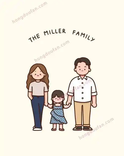 我的爸爸妈妈我的家简笔画大全简笔画第22张-红豆饭小学生简笔画大全