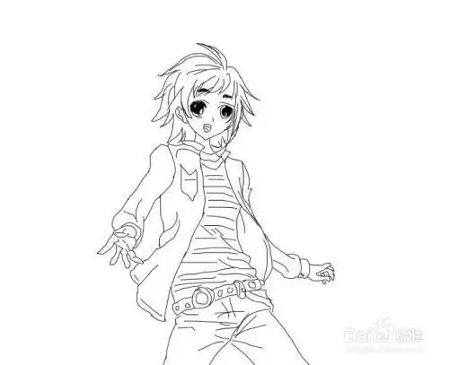 唐三怎么画简单又帅