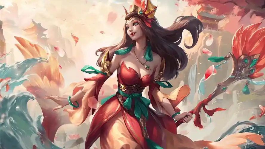 lol玉剑传说娜美炫彩动态壁纸优化第二版已上传到steam壁纸引擎