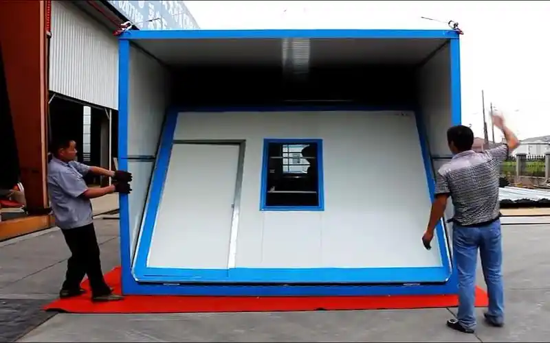 民间牛人发明折叠式简易房,开合只需10分钟,已申请专利