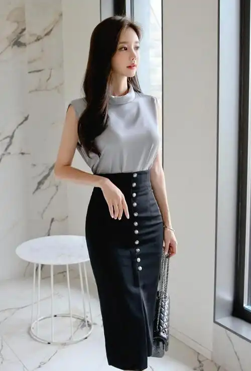 韩国网红模特孙允珠韩版轻熟知性御姐范儿ol女郎装扮集合