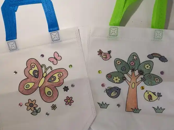 我们制作的创意手绘环保袋漂亮吧!