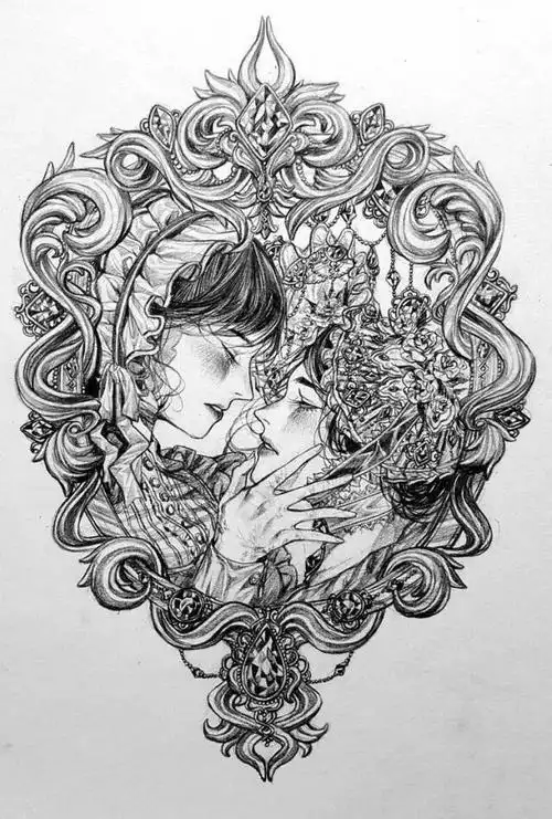 铅笔 手绘 黑白 线稿