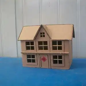 幼儿园玩教具纸箱板废物利用手工制作亲子活动创意diy自制小房子