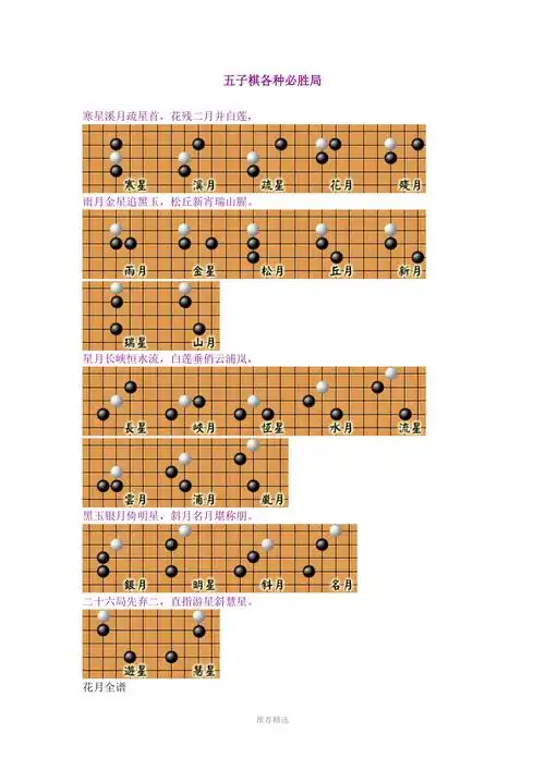 五子棋各种必胜局_第1页