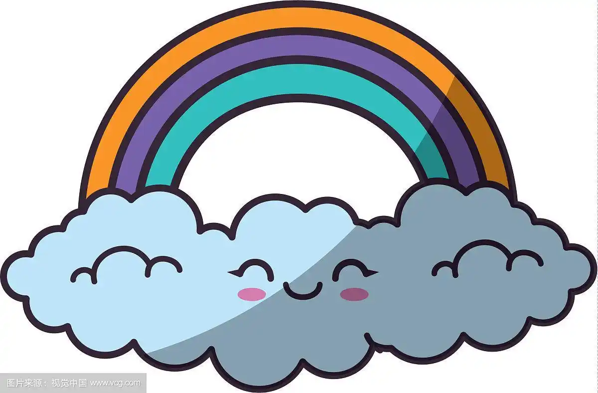 美丽的彩虹卡通