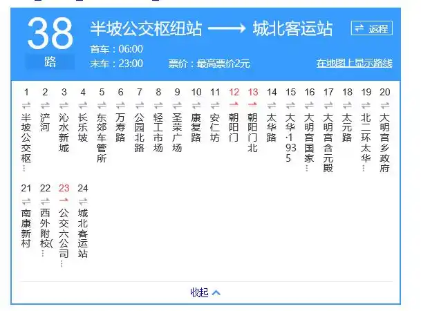 北二环太华路十字禁左 西安38路公交怎么走