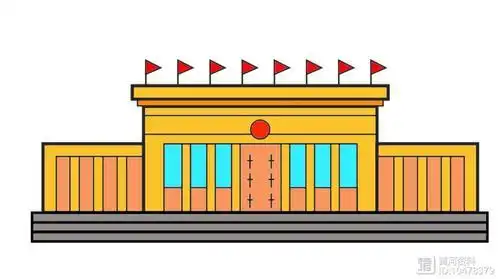 中国人民大会堂简笔画