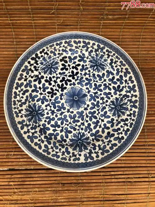 老青花盘