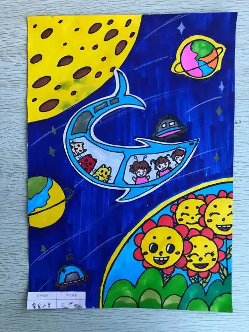 贾汪区紫庄镇徐台小学举行"科技创新绘画大赛"