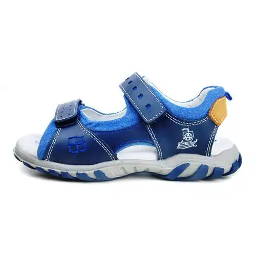dordor horse多多马健康童鞋si2065 真皮男童凉鞋 沙滩鞋 蓝色 235