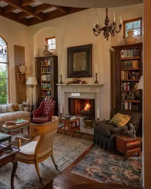 家居美学i客厅壁炉