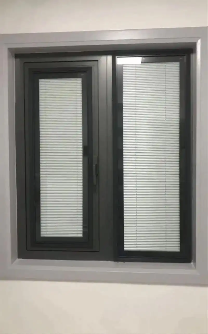 磁控百叶.#系统门窗展示效果图 #窗帘软装设计 #阳台封窗方 - 抖音