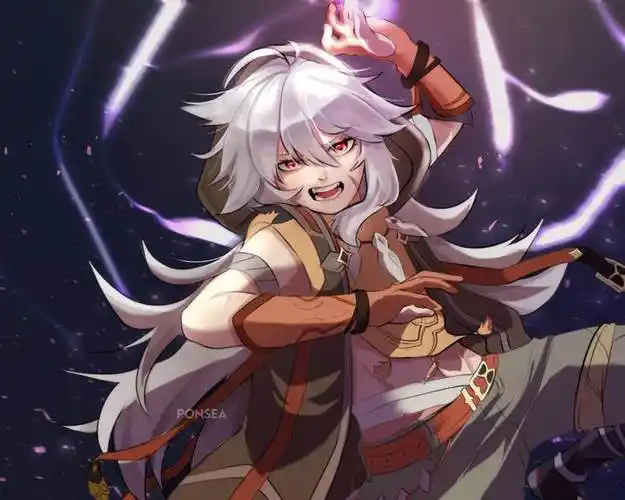 狼灵的化身,原神雷泽pixiv插画图片