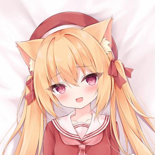 c103风味けもみみちゃん猫耳萝莉少女动漫二次元周边等身抱枕套