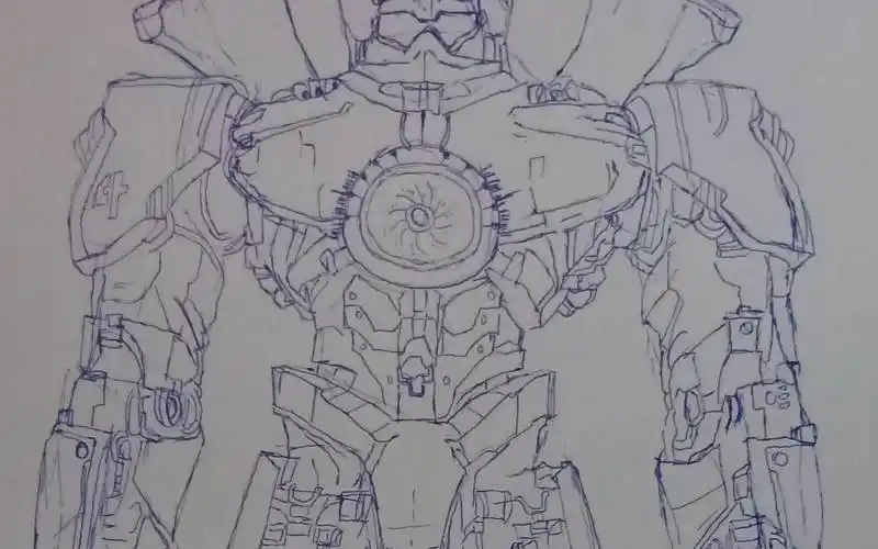 机甲简笔画 机甲简笔画帅气