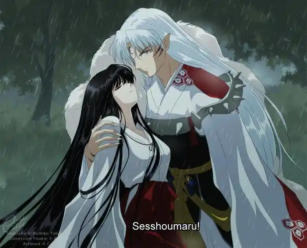 杀生丸跟桔梗的图片!高清大图!跪求跪求!