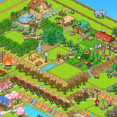 060694樱花树下的花园别墅,门口就是大片大片的花田,还有秋千和